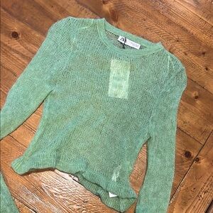 Green Knit Sweater